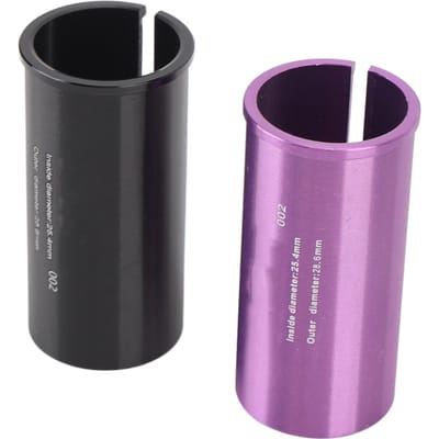 Zadelpen Adapter Shim Aluminiumlegering CNC Gefreesd Getextureerde Afwerking Fiets Zadelbuis Conversie Huls Shim 25.4 28.6mm