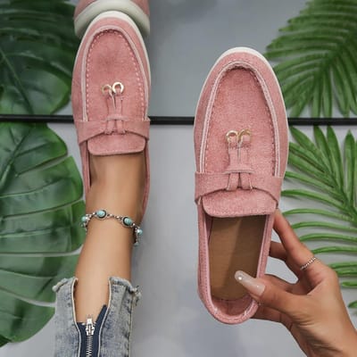 Nieuwe Dames Flats Schoenen Herfst Vrouw Platform Suède Loafers Schoenen Casual Dames Wandelen Antislip Chaussure Femme Plus Size 43 38 gray