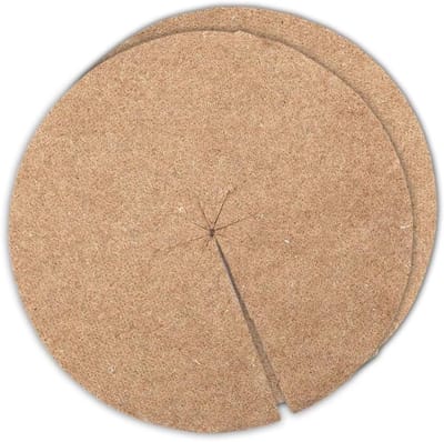Spreider Schijf - Jute Mulchschijf - Plantbescherming Tuin - Natuurlijk Vilt - 60 cm Diameter