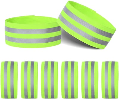 Cosensi- Reflectorband 8 stuks - Verstelbare Klittenband - Reflecterende Armband - Veiligheid voor Fietsen - Hardlopen in het Donker - Ademend en Lichtgewicht - Reflectoren