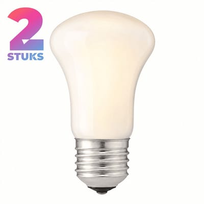 2x Reflector Gloeilamp E27 - 60W - Warm Wit Licht (2700K) - 620 lm - 2 jaar - Dimbaar - Krypton