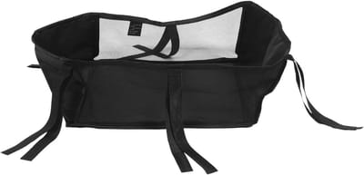 Babywagen Opbergmand - Kinderwagen Organizer - Babybenodigdheden Meenemen - Verstevigde Bodem - 35 x 32 x 13 cm - Zwart