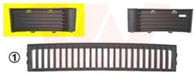 VanWezel 7625592 - Grille prise d'air inférieure droite pour Skoda Fabia de 2000 à 2007
