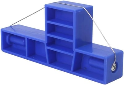 Clay Hoek Snijder - Pottery Gereedschap - Keramiek Vormgeven - Precisie Hoek Snijden - 11 x 5 cm - Blauw