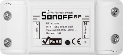 Sonoff RFR2 WIFI Smart switch met RF433 control