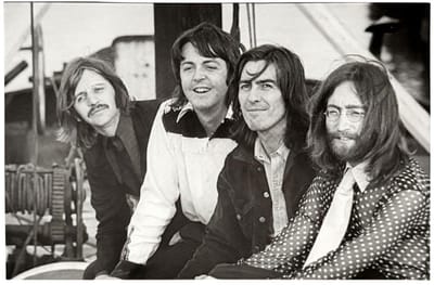 The Beatles - 1969 Photo Sticker - Zwart/Wit