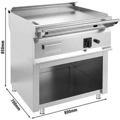 GGM Gastro Gas Teppanyaki Bratplatte - 12 kW - inkl. Unterbau