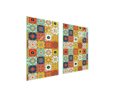 TMK ArtDeko Mozaïek - Beschermplaat Keuken - 65x52 cm - Broodplank - Glasbescherming