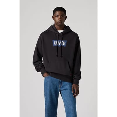 Levi's Premium Graphic Hoodie Black Maat: M | Hoodies Outlet | Heren | Zwart