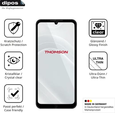 dipos – 4x Beschermfolie geschikt voor Thomson Origin 680 | Krasbestendige & heldere Screenprotector Ultra-Thin