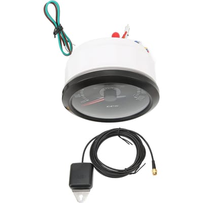 Tachymètre GPS 3 en 1 200 KM/H 85 mm 9-32 V Rétroéclairage 7 Couleurs Antibuée Universel pour Bateau Voiture Camping-car Moto gray