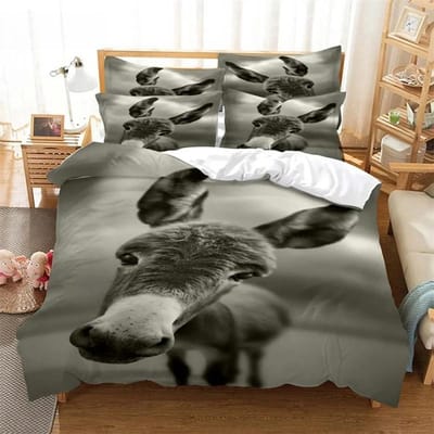 Koppel Paard Beddengoed Set Dekbedovertrek Set 3d Beddengoed Digitaal Print Bedlinnen Queen Size Beddengoed Set Mode Ontwerp 70x133cm 2pcs
