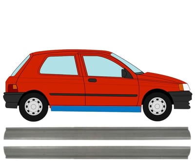 Reparatie dorpel voor Renault Clio I 1990-1998 / Links + Rechts / Set