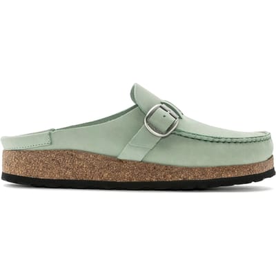 Damesklompen van nubuckleer Birkenstock Buckley