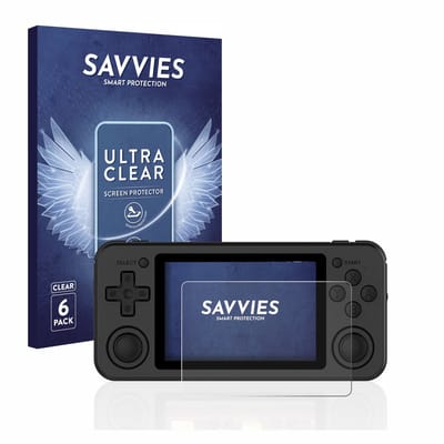 Savvies - Screenprotector voor Anbernic RG351P - Folie Beschermfolie transparant 6 Stuks