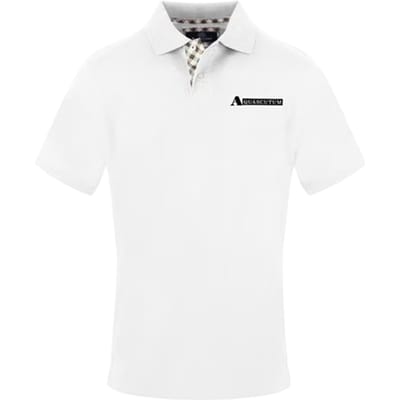 Aquascutum Piqué-poloshirt met logo voor heren (Wit)