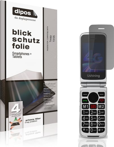 dipos – Matte Privacy Screenprotector geschikt voor Tosaju T3105 | Anti-Spy Beschermfolie