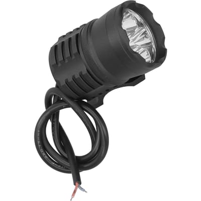 Projecteur Spot Moto Bateau 100W 6 LED 6000K Blanc Lampe de Travail Phare Antibrouillard Étanche IP65 Universel black