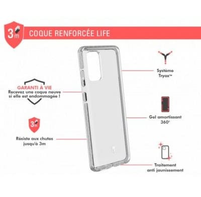 Force Case, Hoesje geschikt voor Samsung Galaxy S20 Plus - LIFE Versterkt, Transparant