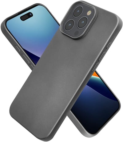 kwmobile telefoonhoesje geschikt voor Apple iPhone 16 Pro Max - Hoesje voor smartphone - Back cover in metallic grijs