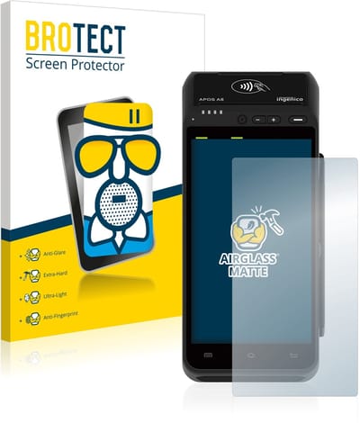 BROTECT - Screenprotector voor ingenico Apos A8 - Folie Beschermfolie Beschermglas matte