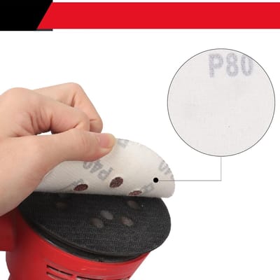 carmdering - Schuurschijven - Excentrische Schuurschijven - Velcro Schuurschijven - 125mm, 8-gats, klittenband, droog gebruik, breed compatibel - Voor orbitaal schuurmachines - Efficiënte stofafzuiging