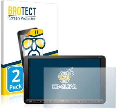 BROTECT - Screenprotector voor Sony XAV-AX8050D - Folie Beschermfolie transparant 2 Stuks