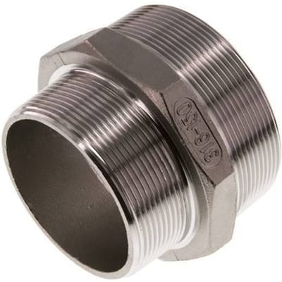 R 3'' x R 2 1/2'' RVS Borstnippel 16 Bar - FL2S-M-SH-300R-212R
