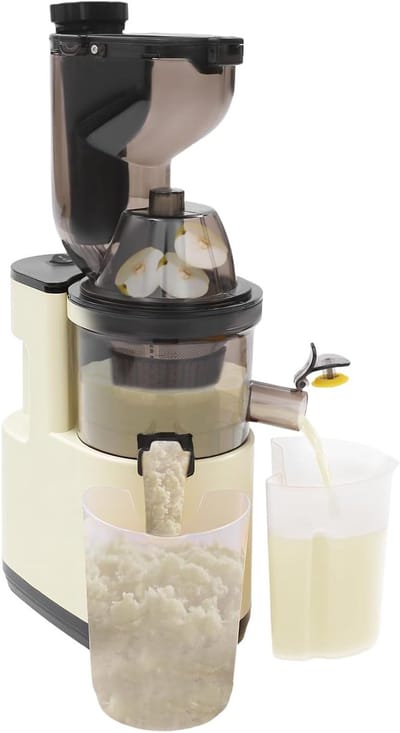 Elektrische Sapper - Sapcentrifuge Groente Fruit - Gezond sap maken - Testwinnaar 60-80 TPM - 400 ml 500W - Wit