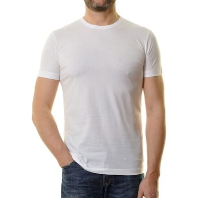Ragman T-Shirt Round Neck Uni Bodyfit Wit / male