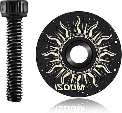 Bovenste deksel voor fietsbalhoofd met aluminium bout - MTB hoofddeksel voor fietsstuur, 1 1/8 inch, geschikt voor diverse fietsen