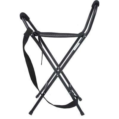 Canne de marche pliante, tabourets, chaise de marche légère et Portable avec siège gray