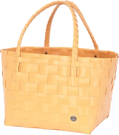 Handed By - Duurzame handgevlochten boodschappentas - Shopper - Weekendtas - Strandtas - Sporttas - Paris - geel - golden yellow