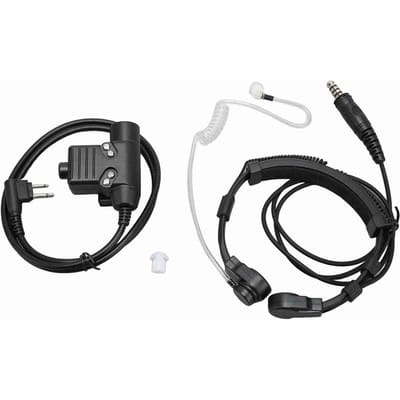 Keelmicrofoon Headset Opgerolde Walkie Talkie Oortelefoon met U94 PTT voor Motorola XTN600 SV22C