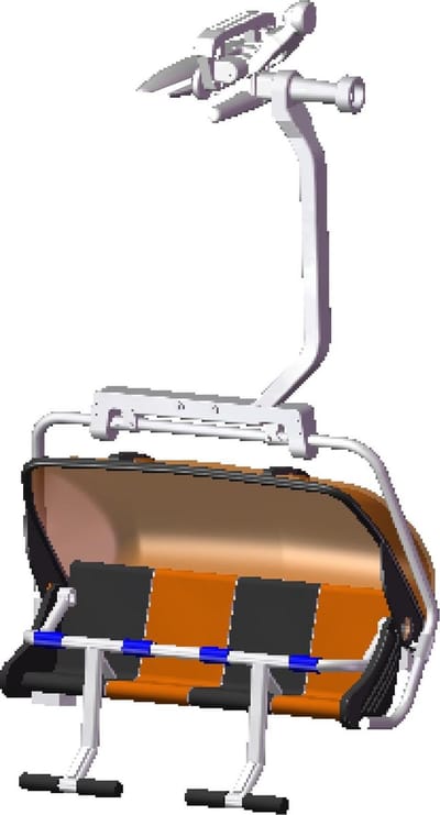 Jägerndorfer Modelbouwpakket - 87150 Zetel voor 4 Personen Zwart/Oranje Miniatuur Model - 1:32 - Kerstdorp