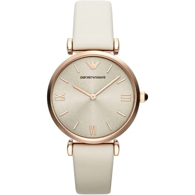 Emporio Armani AR1769 Gianni T-Bar 32 mm Beige Dameshorloge