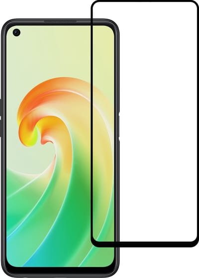 Screenprotector - Geschikt voor OPPO A76 - Full Cover - Gehard Glas - Beschermglas - Tempered Glass - Screen Protector