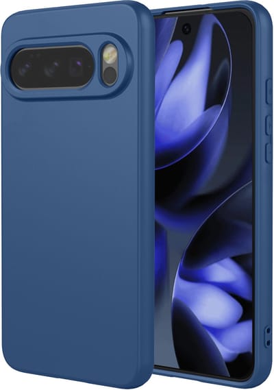 MobyDefend Hoesje - Geschikt voor Google Pixel 10 / Google Pixel 10 Pro - Matte Siliconen Backcover - Blauw