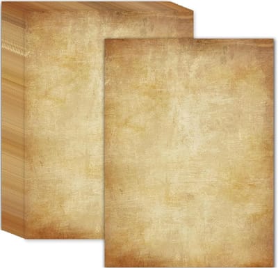 Vintage A4 Dubbelzijdig Afdrukpapier van 120gsm - 100 Vellen Antiek Textuur voor CV, Diploma en Certificaten
