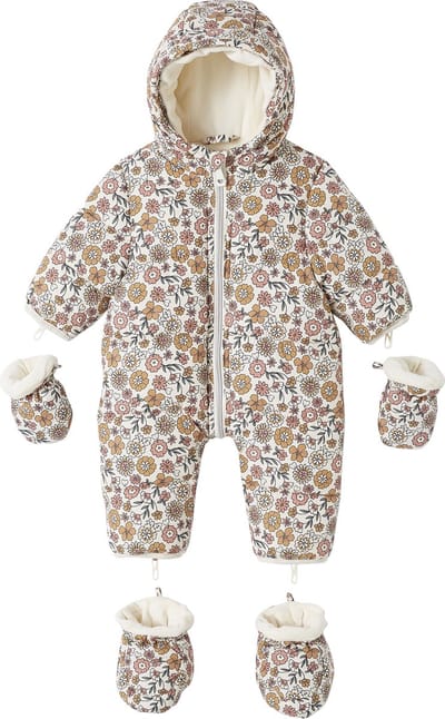 Vertbaudet Combipakje met bloemen voor baby met fleece voering