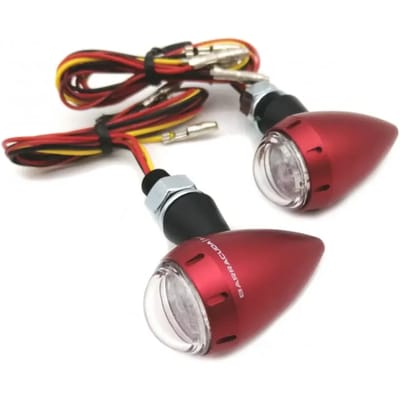 Paar motorfiets LED-knipperlichten Barracuda S-Led3 B-Lux