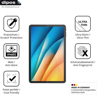 dipos – 2x Matte Beschermfolie geschikt voor Aiwa Tab AS12 | Krasbestendige & antireflecterende Screenprotector Ultra-Thin