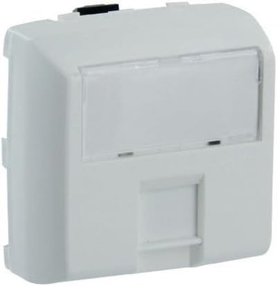 Multimedia Socket - RJ45 Plug - Netwerk Aansluiten - Inbouw Ontwerp - 18.6 x 10.4 cm - Wit