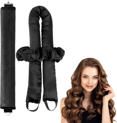 2 Stuks Warmtevrije Krulrollers voor Natuurlijke Golven, Ideaal voor Lang Haar, DIY Styling voor een Mooie Nachtelijke Look