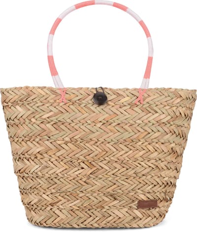 Urban Beach Strandtas 38 X 10 X 26 Cm Stro Naturel/koraal