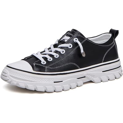 Herfst Nieuwe Heren Casual Schoenen All-Matching Board Schoenen Platform Casual Schoenen Jeugd Mode Board Schoenen 44 zwart