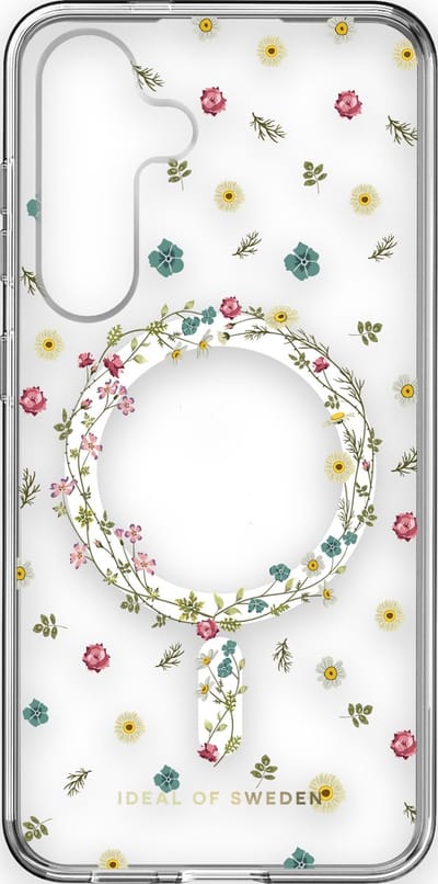 ideal of sweden clear case magsafe geschikt voor samsung galaxy s24 petite floral