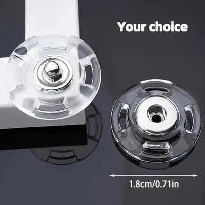 1 Paar Plastic Transparante Onzichtbare Knopen Drukknopen Jas Drukknopen Kleding Accessoires Anti-Blootstelling Knoppen