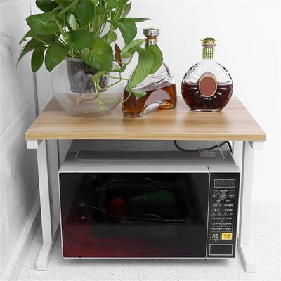 Magnetronrek Keuken 2-Laags – Keuken Organizer & Opbergrek – Ruimtebesparend Aanrechtrek