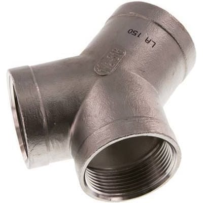 Rp 1 1/2'' RVS Y-stuk 16 Bar - FL3Y-F-SH-112R